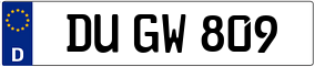 Trailer License Plate